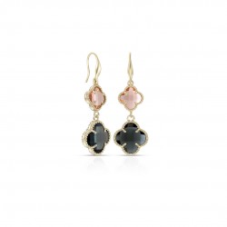 Mosaic Clover Gold Earrings Mosaic Clover Gold Earrings
