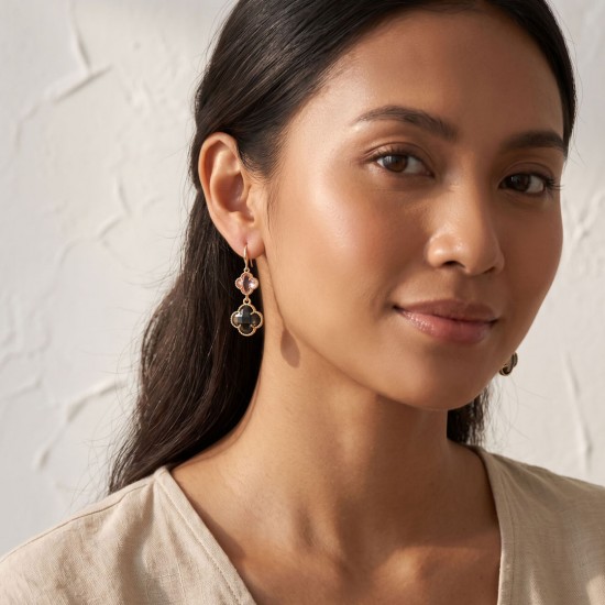 Anting Emas Mosaic Clover