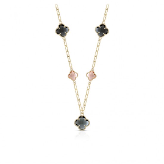 Mosaic Clover Gold Necklace