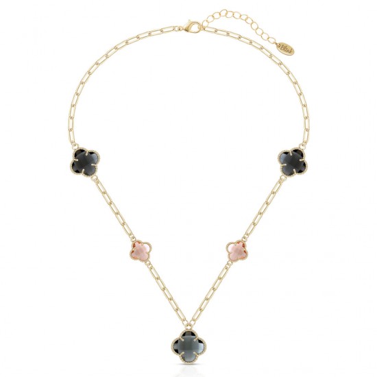 Mosaic Clover Gold Necklace
