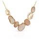 Nude Pebble Gold Necklace