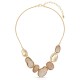 Nude Pebble Gold Necklace
