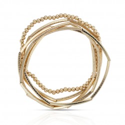 Prism Tube Gold Bracelet