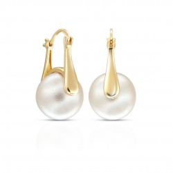 Qisa Pearl Gold Earrings