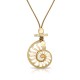 Clam Shell Gold Necklace