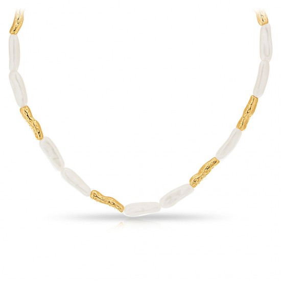 Kalung Emas Mutiara Slice