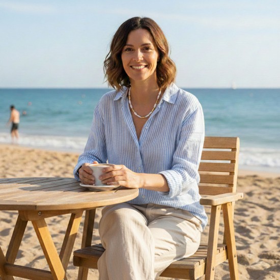 Kalung Emas Mutiara Slice