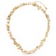 Frans Nude Shell Gold Necklace