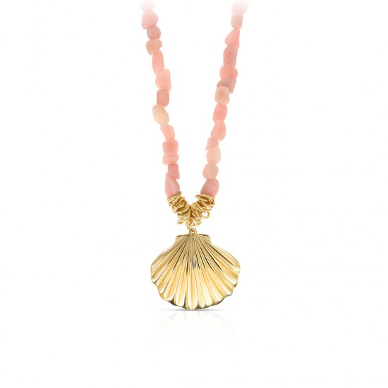 Levine Pink Gold Necklace