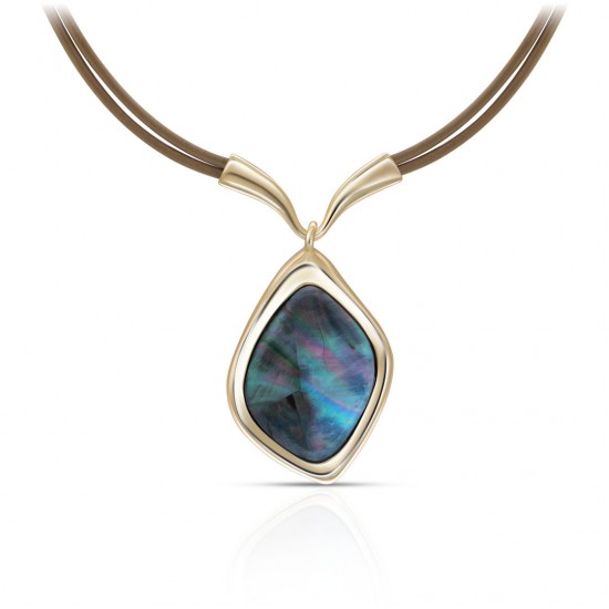 Rossa Mother Of Pearl Gold Necklace