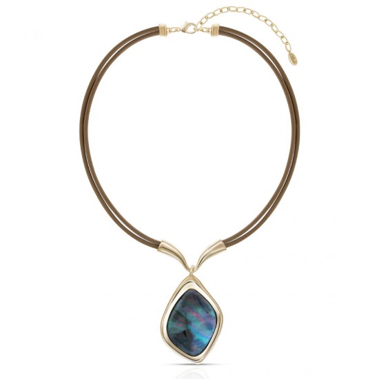 Rossa Mother Of Pearl Gold Necklace