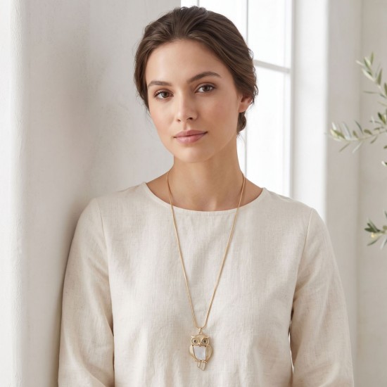 Owl Gold Necklace