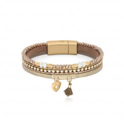 Gelang Kulit Brown Cuore Gelang Kulit Brown Cuore