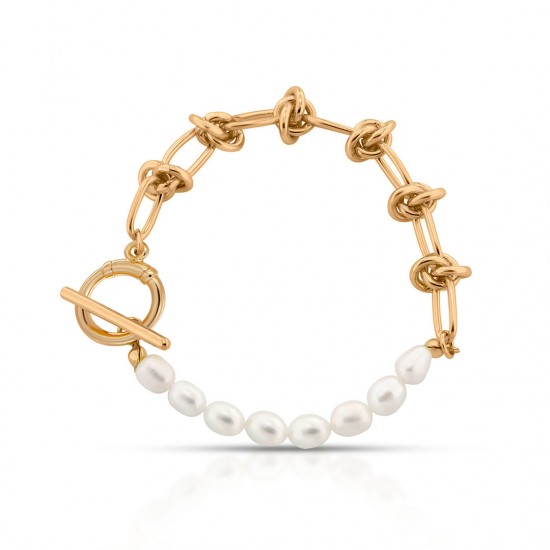 Baroque Pearl Gold Bracelet
