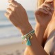 Gelang Emas Aqua Tassel
