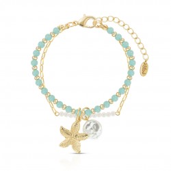 Star Amazonite Gold Bracelet