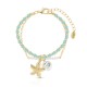 Star Amazonite Gold Bracelet