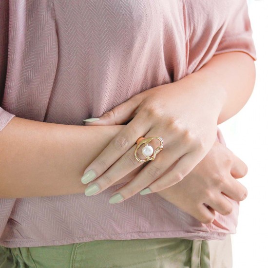 Bay Pearl Gold Ring
