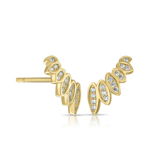 Anting Emas Zirkon Kifi