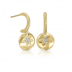 Anting Emas Zircon Kelapa