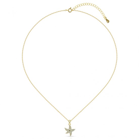 Kalung Emas Zirkon Bintang