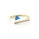 Turquoise Zircon Gold Ring Turquoise Zircon Gold Ring