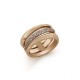 Art Deco Zircon Rose Gold Ring 