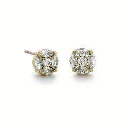 Sinar Zircon Gold Earrings