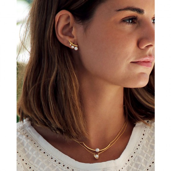 Kalung Emas Mutiara White Rock Kalung Emas Mutiara White Rock