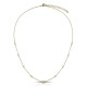 Annie White Crystal Gold Necklace