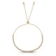 Allure White Sliding Gold Bracelet