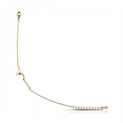 Gelang Emas Mutiara White Rock