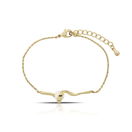 Gelang Emas Mutiara White Rock Gelang Emas Mutiara White Rock