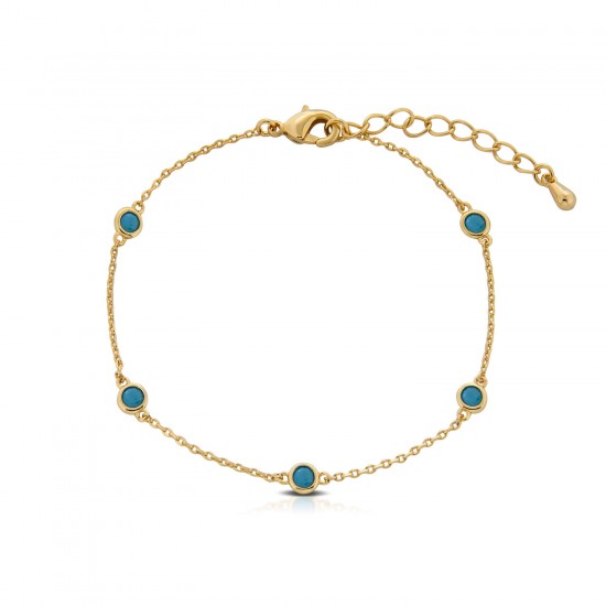 Annie Turquoise Gold Bracelet Annie Turquoise Gold Bracelet