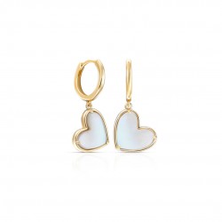 Lumiere Mother Of Pearl Gold Earrings
