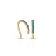 Petite Turquoise Gold Ear Cuff