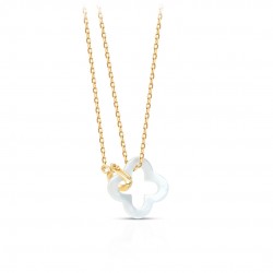 Bloom Mother Of Pearl Gold Necklace