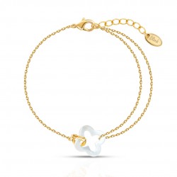 Bloom Mother Of Pearl Gold Bracelet
