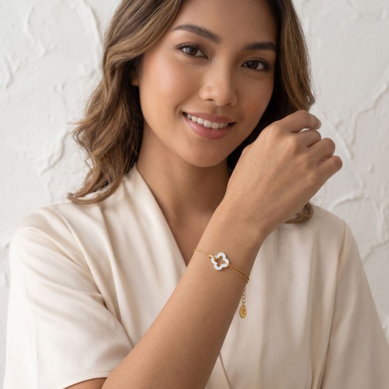 Bloom Mother Of Pearl Gold Bracelet Bloom Mother Of Pearl Gold Bracelet