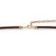Pensa Two Tone Long Leather Necklace