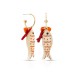 Glofish Gold Earrings