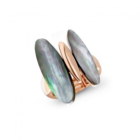 Nail Mother Of Pearl Rose Gold Ring