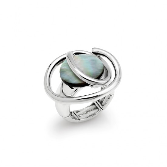 Supernova Mother Of Pearl Silver Ring