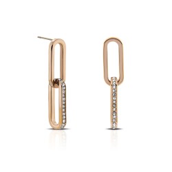 Anting Chain Crystal Rose Gold