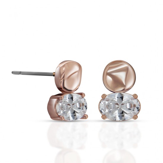 Risa Zircon Rose Gold Earrings