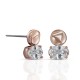 Risa Zircon Rose Gold Earrings