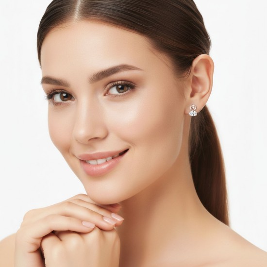 Risa Zircon Rose Gold Earrings