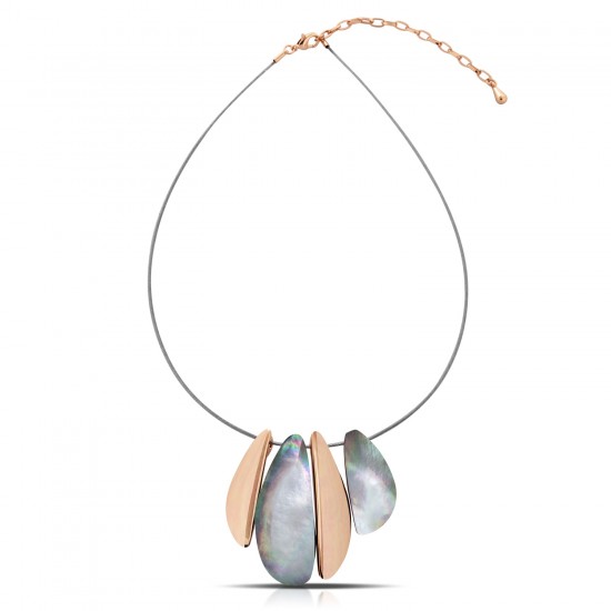 Kalung Mother Of Pearl Rose Gold Nail