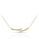 One Line Pearl Gold Necklace