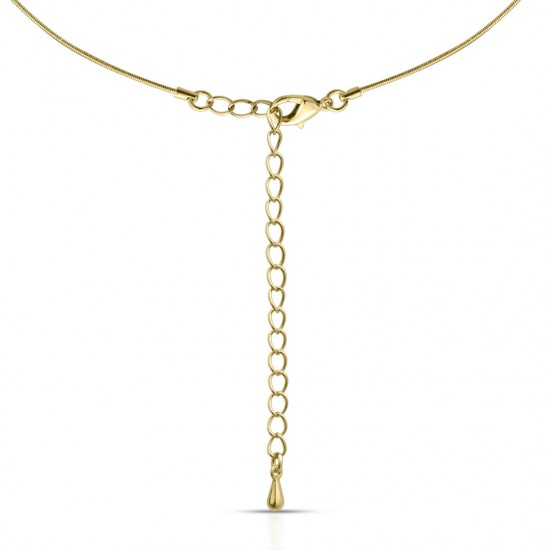 One Line Pearl Gold Necklace